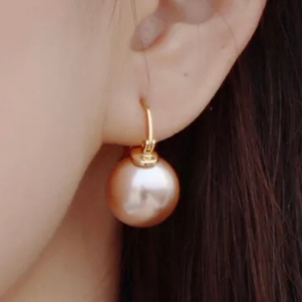 Kate Spade earrings rose gold pearl earrings - Picture 3 of 4